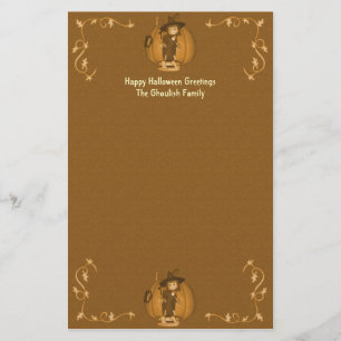 Halloween Creepy Kind Witches Stationery Briefpapier