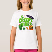 Halloween Creepy Vibes Kleding Outfit Unisex T-shirt (Voorkant)