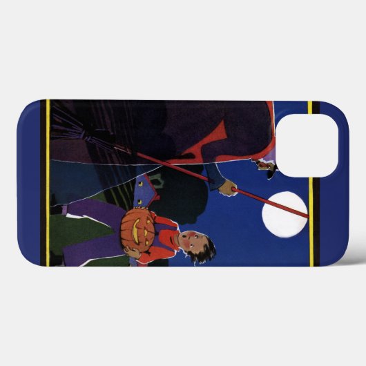 Halloween, Creepy Witch met Boy Case-Mate iPhone Case (Achterkant (horizontaal))