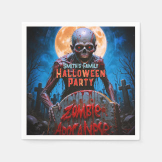 Halloween Creepy Zombie Graveyard Volle maan Servet