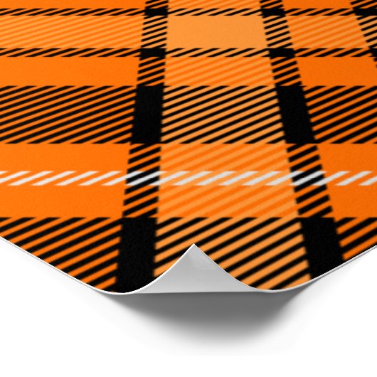 Halloween Crest boven Tartan Poster (Hoek)