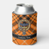 Halloween Crest over Tartan Bottle Cooler (Blikje Voorkant)