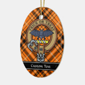 Halloween Crest over Tartan Keramisch Ornament (Links)