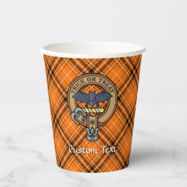 Halloween Crest over Tartan Paper Cups Papieren Bekers