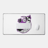 Halloween Croissant Lune crâne de sorcière (Clavier et souris)