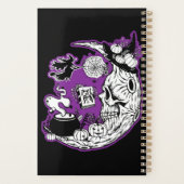 Halloween Croissant Lune crâne de sorcière (Dos)
