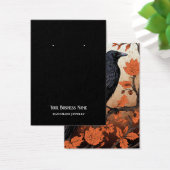 Halloween Crow Raven Oorbel Display Kaart (Bureau)