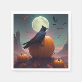 Halloween Crow Servet