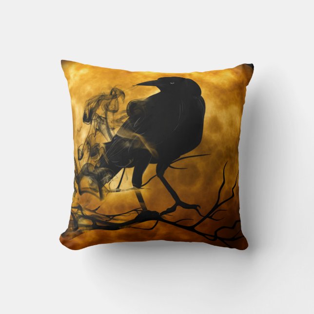Halloween Crow Sierkussen (Voorkant)