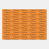Halloween Crows Custom Gift Wrap Set Inpakpapier Vel (Voorkant 2)