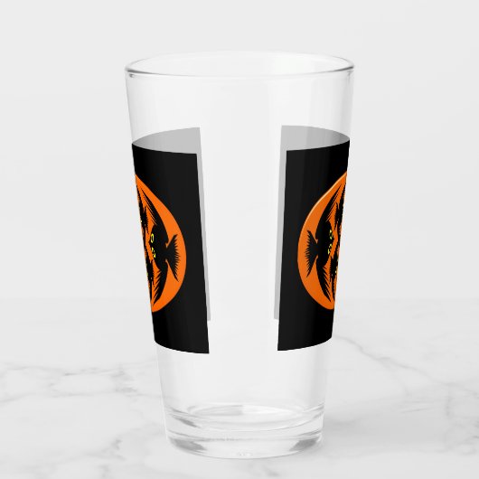 Halloween Crows Glas (Links)