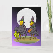 Halloween Crows Kaart (Voorkant)