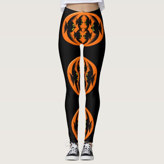 Halloween Crows Leggings (Devant)