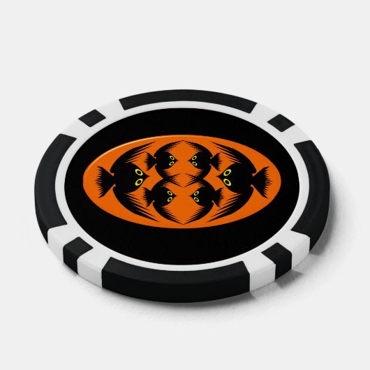 Halloween Crows Poker Chips (Enkel)