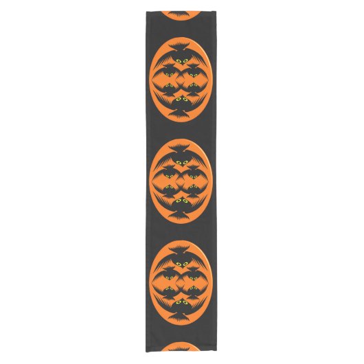 Halloween Crows Table Runner Korte Tafelloper (Voorkant)