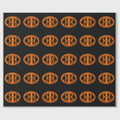 Halloween Crows Wrapping Paper Cadeaupapier (Vlak)