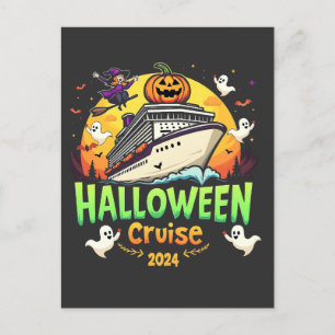 Halloween Cruise 2024 Spooky Cruising Familiereis Briefkaart