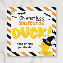 Halloween Cruise Ducks Square Labels