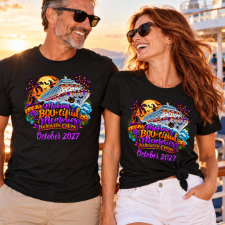 Halloween-cruise om mooie herinneringen te maken t-shirt