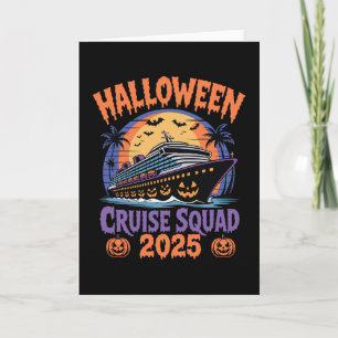 Halloween Cruise Squad 2025 Griezelen Vakantie Fee Kaart