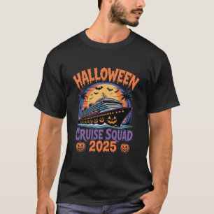 Halloween Cruise Squad 2025 Griezelfeest Vakantie T-shirt