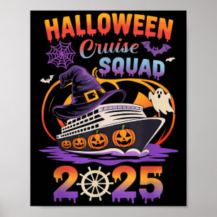 Halloween Cruise Squad 2025 Overeenkomstige Cruise Poster