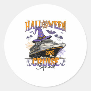 Halloween Cruise Squad 2025 Overeenkomstige Cruise Ronde Sticker