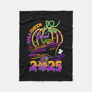 Halloween Cruise Squad 2025 Overeenkomstige Famili Fleece Deken