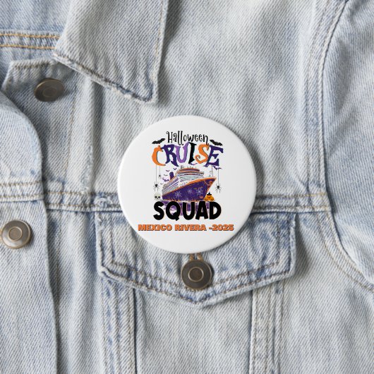 Halloween Cruise Squad Custom Ronde Button 7,6 Cm (In situ)