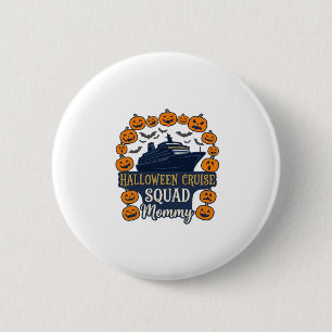 Halloween Cruise Squad Mama Schip Pompoenen Vleerm Ronde Button 5,7 Cm
