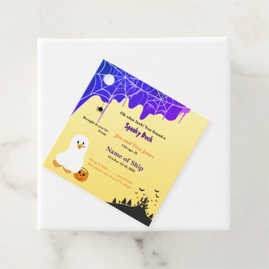 Halloween Cruising Duck Label (In situ)