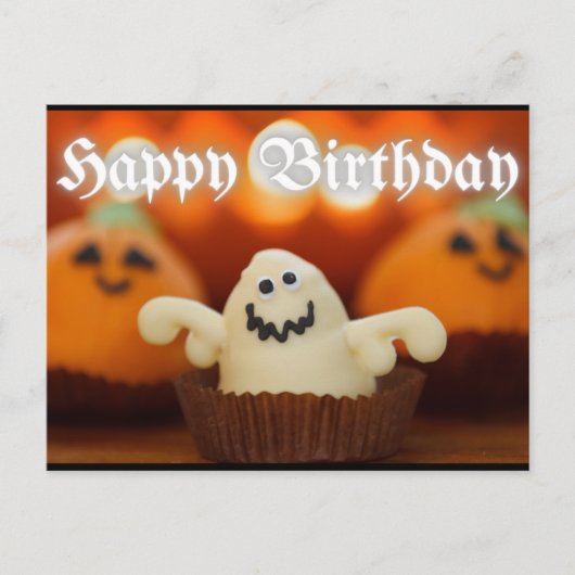 Halloween Cupcake Birthday Briefkaart (Voorkant)