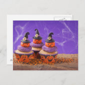 Halloween Cupcake Briefkaart (Voorkant / Achterkant)