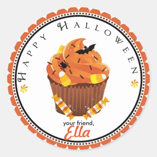 Halloween cupcake goottas bevoordeelt stickers (Voorkant)
