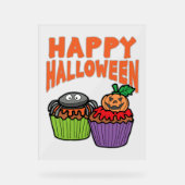 Halloween cupcakes acryl bord (Voorkant)
