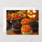 Halloween Cupcakes Briefkaart (Voorkant / Achterkant)