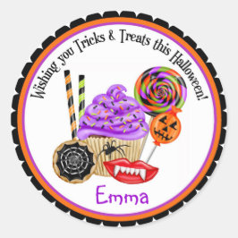 Halloween Cupcakes en Snoep Stickers