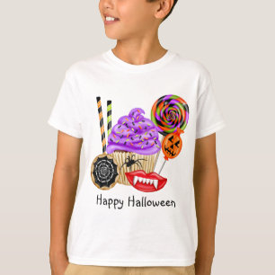 Halloween Cupcakes en Snoep T-Shirt