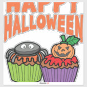 Halloween cupcakes sticker (Vel)
