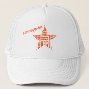 Halloween Custom Cool Whimsical Typography Sinaasa Trucker Pet