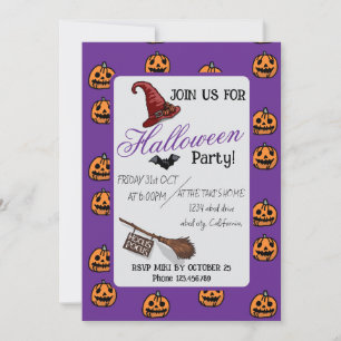 Halloween Custom grillig Grappig Modern Paarse Kaart