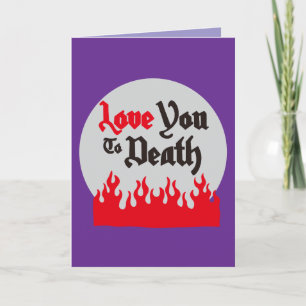 Halloween Custom grillig Grappig Modern Paarse Kaart