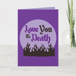 Halloween Custom grillig Grappig Modern Paarse Kaart