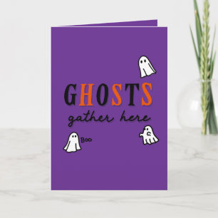 Halloween Custom grillig Grappig Modern Paarse Kaart
