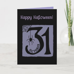 Halloween Custom grillig Grappig Modern Paarse Kaart
