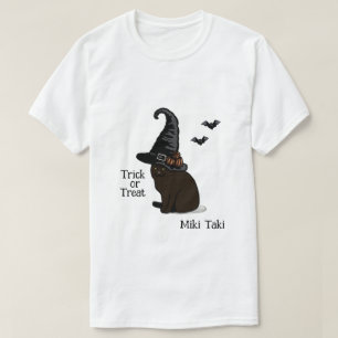Halloween Custom grillige grappige kat Modern T-shirt
