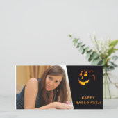 Halloween Custom Photo Card Feestdagenkaart (Staand voorkant)
