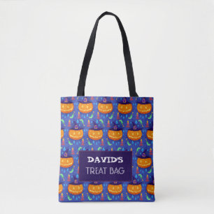Halloween Custom Treat & Snoep Canvas tas