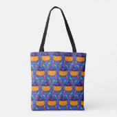 Halloween Custom Treat & Snoep Canvas tas (Achterkant)