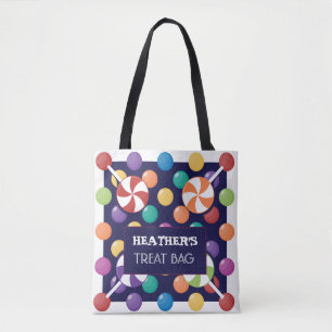 Halloween Custom Treat & Snoep Canvas tas